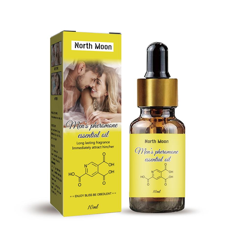 Huile essentielle infusée de phéromone pour hommes et femmes, parfum unisexe, odeur fournie, 4 pièces par ensemble