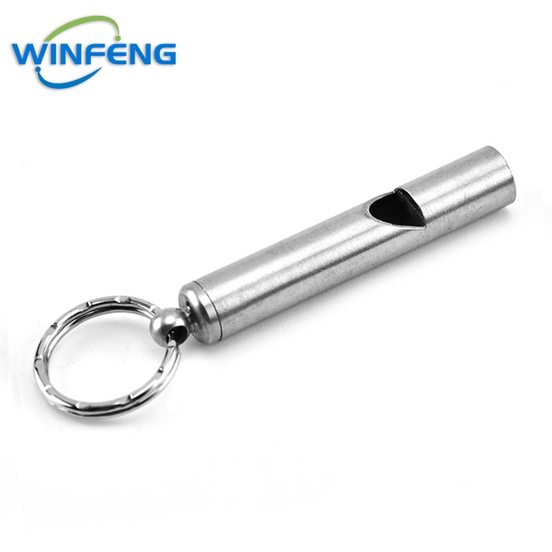 Hochwertige Notfallpfeife aus Edelstahl, ultraleichte Sicherheitspfeife, Schlüsselanhänger, Outdoor, Wandern, Camping, Überlebenszubehör