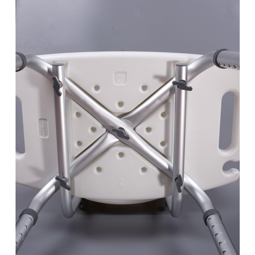 Banco de chuveiro com assento acolchoado, assento de chuveiro para idosos com sacola, cadeira de banho para deficientes, bancos de assento de chuveiro