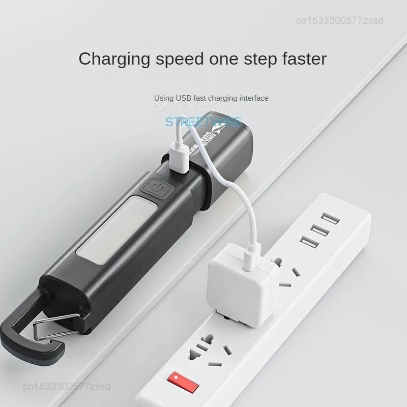 Xiaomi SMILING SHARK-linterna portátil para exteriores, luz fuerte, enfoque Variable con lámpara de iluminación para caminar, pesca y acampada al aire libre