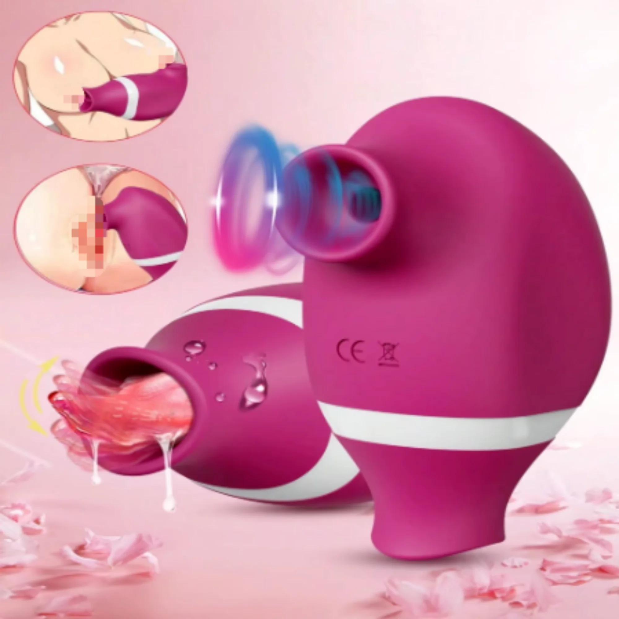 Powerful Vaginal Sucking Female Clitoral Vibrator Sucking And Licking Dual Stimulation Female Massager Sex Adult Toy