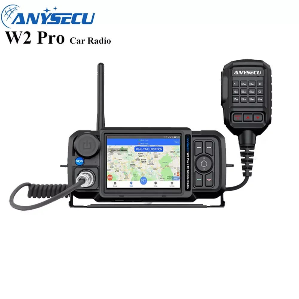 Anysecu 4G-W2Pro Сетевое радио 4g N61 Мобильное радио Android 7.0 LTE WCDMA GSM WIFI PTT Мобильный телефон работает с Zello/Real PTT