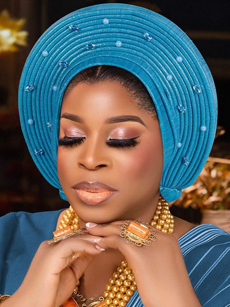 Mode Afrikanische Muslimischen Turban Kappe frauen Autogele Headtie Dame Kopf Wraps Nigeria Hochzeit Kopfbedeckungen Turbante Mujer 2025