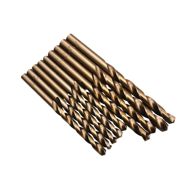 74 Chiếc 1-8Mm M35 HSS-CO Coban Xoắn Mũi Khoan Thép Tốc Độ Cao Kim Loại Mũi Khoan Lỗ Cắt cho Thép Không Gỉ