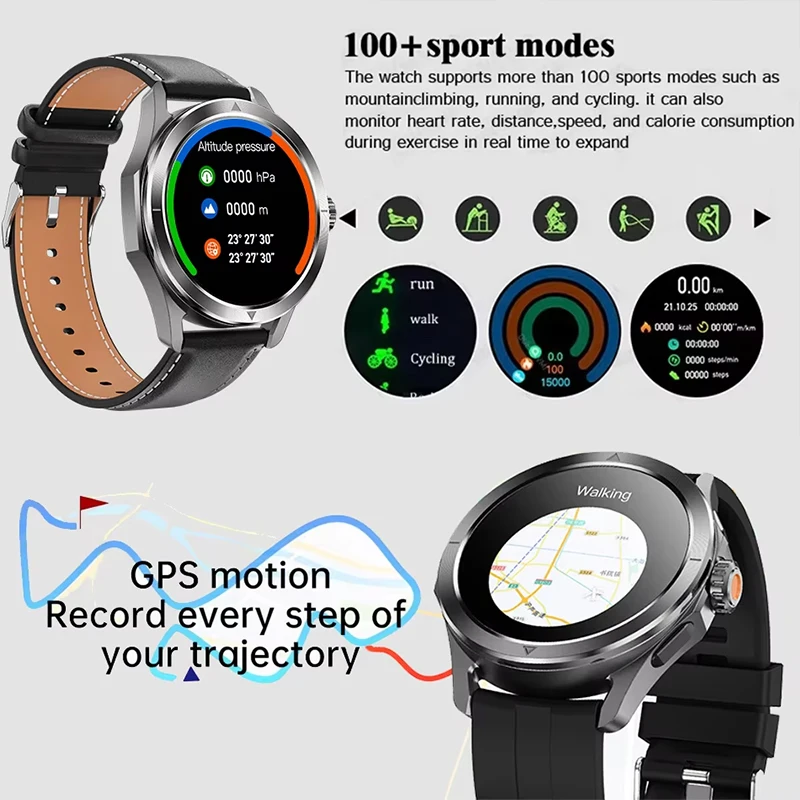 Xiaomi S4 超アウトドアスポーツスマートウォッチメンズ AMOLED スクリーン NFC GPS コンパス心拍数防水 Bluetooth 通話スマートウォッチ