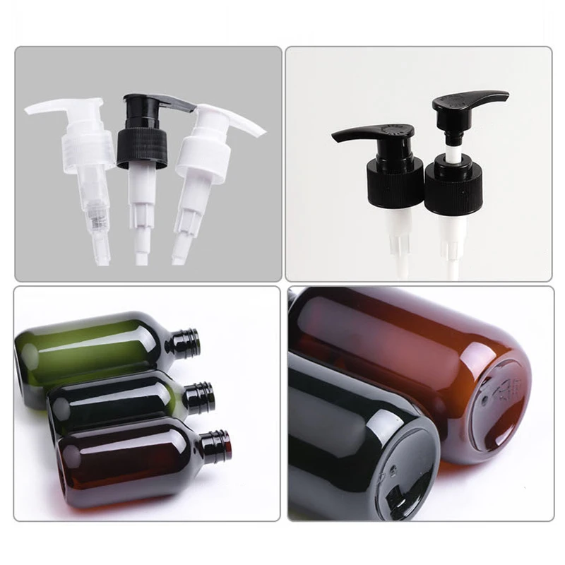 100/150/200/300/400/500ml 샴푸 리필 용 병 펌프 컨테이너 플라스틱 액체 샴푸 샤워 젤 병 홈 목욕 공급