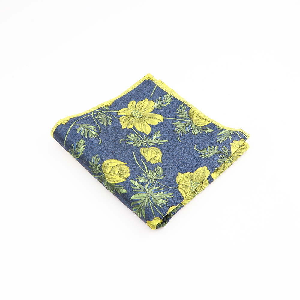 Neuheit Blumenmuster Polyester Hankerchief Hochzeits anzug Taschen tücher lässig Herren Einst ecktuch festes Taschentuch für Hochzeits geschenk