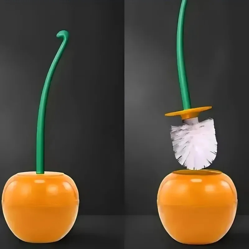 Ensemble de porte-brosse de toilette rouge, créatif et charmant, sans forme, accessoires de toilette, 1 pièce