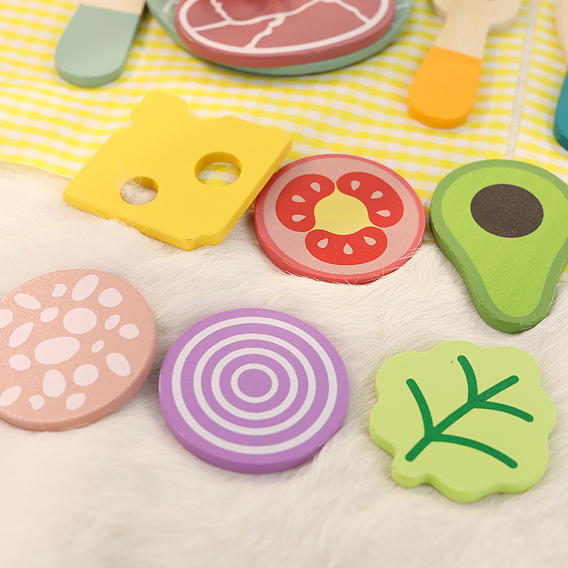 Brinquedos de cozinha de simulação de madeira para crianças, brinquedos educativos para educação infantil, panelas panela cozinhar fingir jogar, comida, dramatização