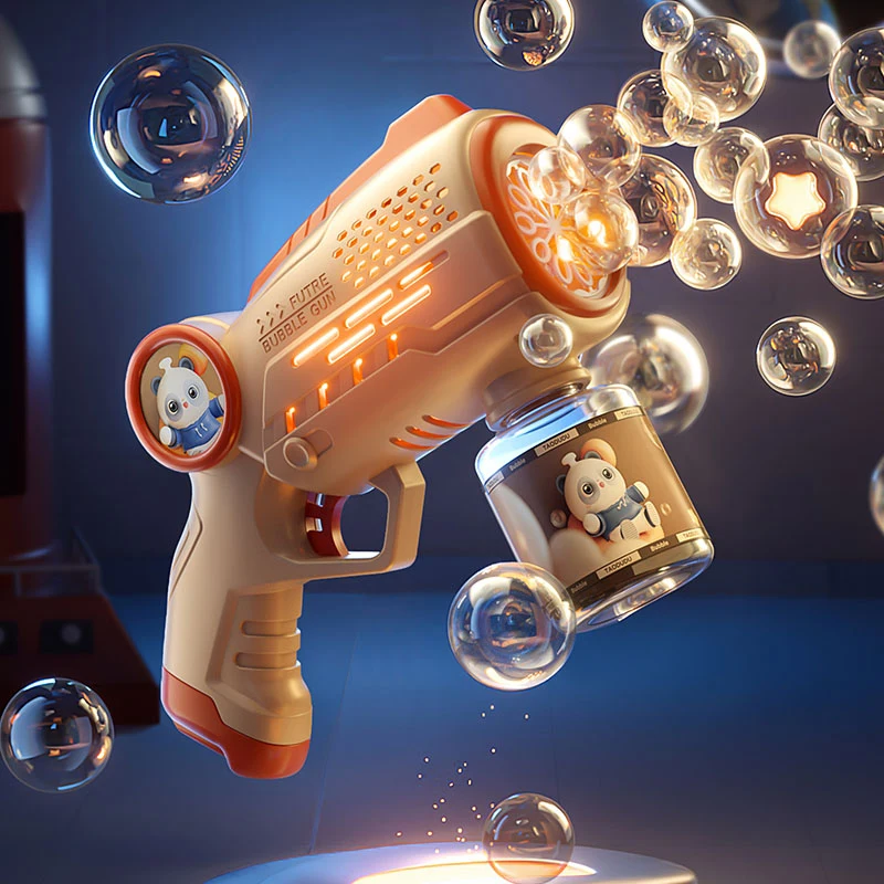 ฤดูร้อนใหม่ Bubble Gun สเปรย์ไฟฟ้า Bubbles เครื่องอัตโนมัติ Bubble Gun ของเล่นกลางแจ้ง Bubble ของเล่นเด็กของขวัญ
