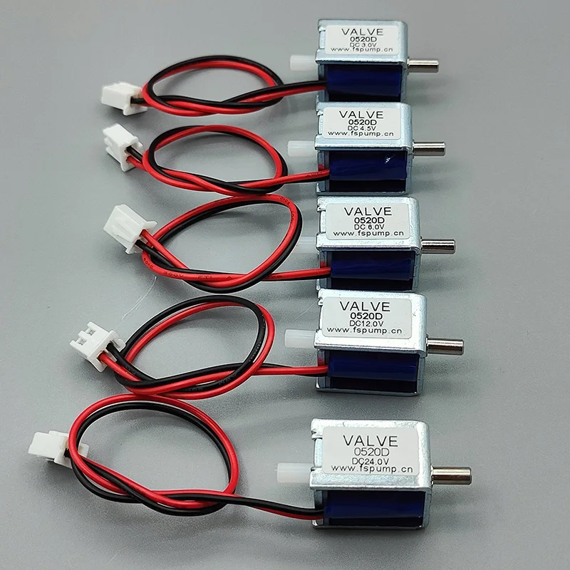0520D มินิไฟฟ้า Solenoid วาล์ว DC 3V 4.5V 6V 12V 24V N/C ปกติปิด Micro Air วาล์วแก๊ส Flow Control DIY ปั๊มนวด