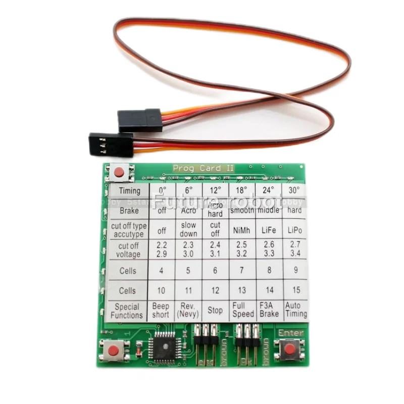 GARTT YPG Hobbyking YEP ESC Programmierkarte Einstellkarte Hubschrauber ESC Programmierkarte für den GARTT YPG / Hobbyking YEP ESC