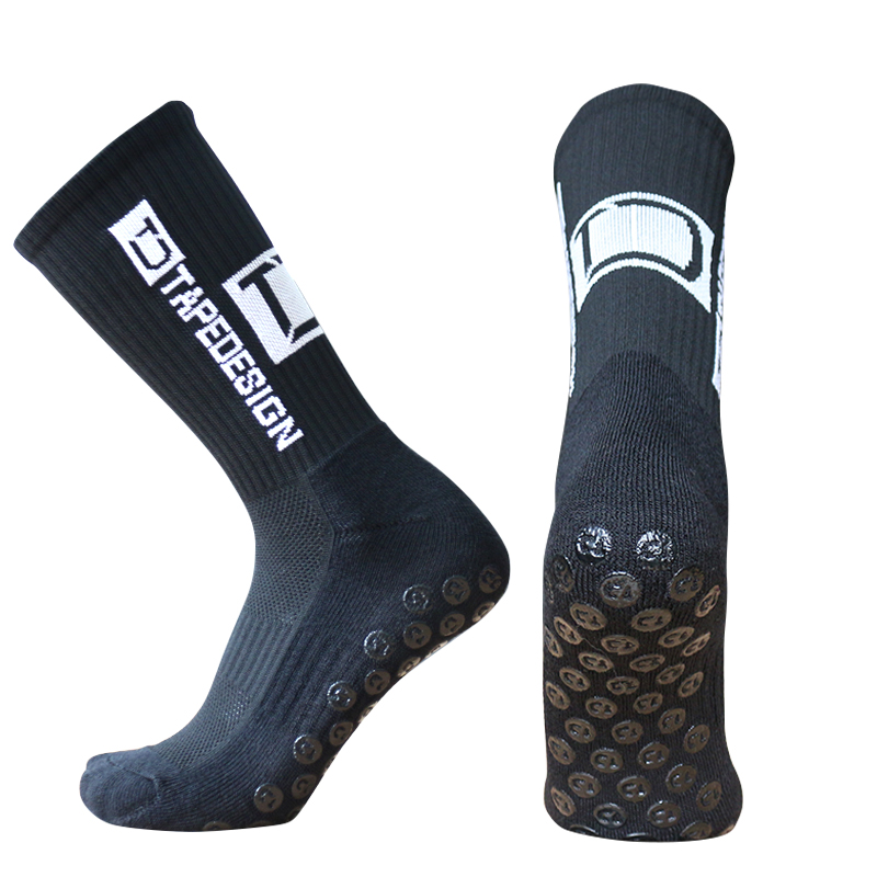 tapedesign football socks Round Silicone Suction Cup Grip Anti Slip Soccer Socks Sports Men Women Baseball Rugby Sock