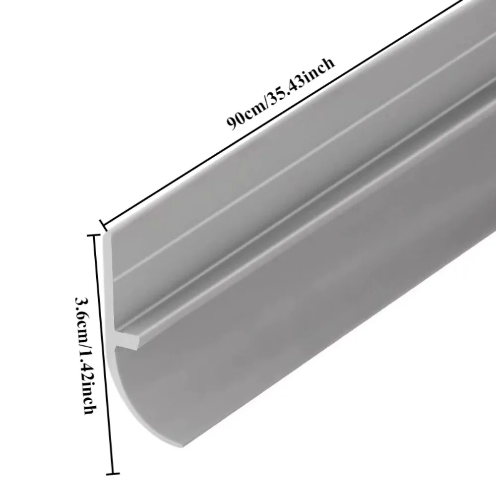 PVC Door Bottom Seal Strip Self-Adhesive Soundproof Under Door Guard Gap Stopper for Glass/Window Strong Adhesion Doorstop