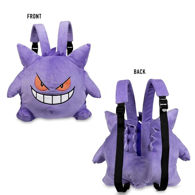 Little Monster Cartoon Purple Plush Backpack Personality Large Capacity Three-Dimensional Student Schoolbag Cute Anime Backpack
