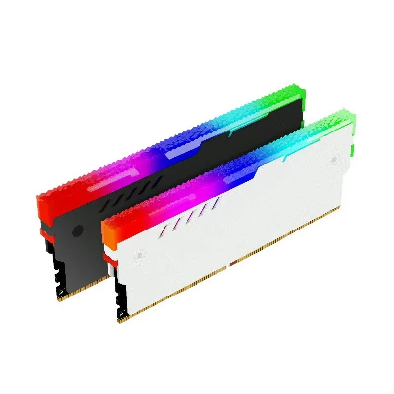TEUCER Memory Cooling Vest ARGB Heat Sink RAM Cooling Kit Suitable For PC Desktop Computer Memory