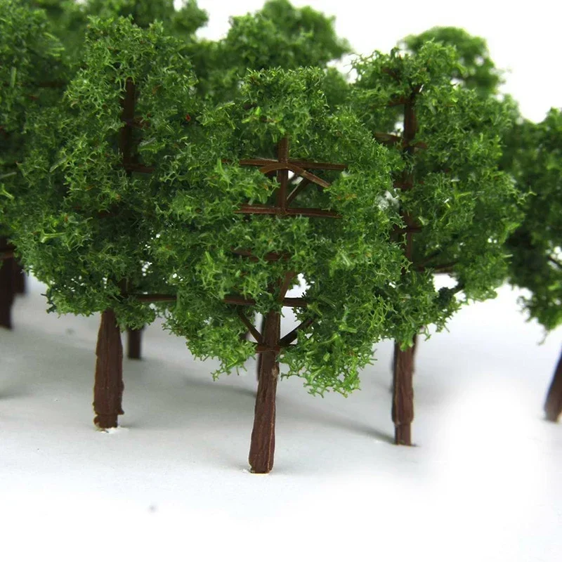 30/20/10pcs 8cm 5cm 3.5cm Mini Model Trees Micro Pine Trees Sandtable Decor Model Railway Train Layout DIY Accessories