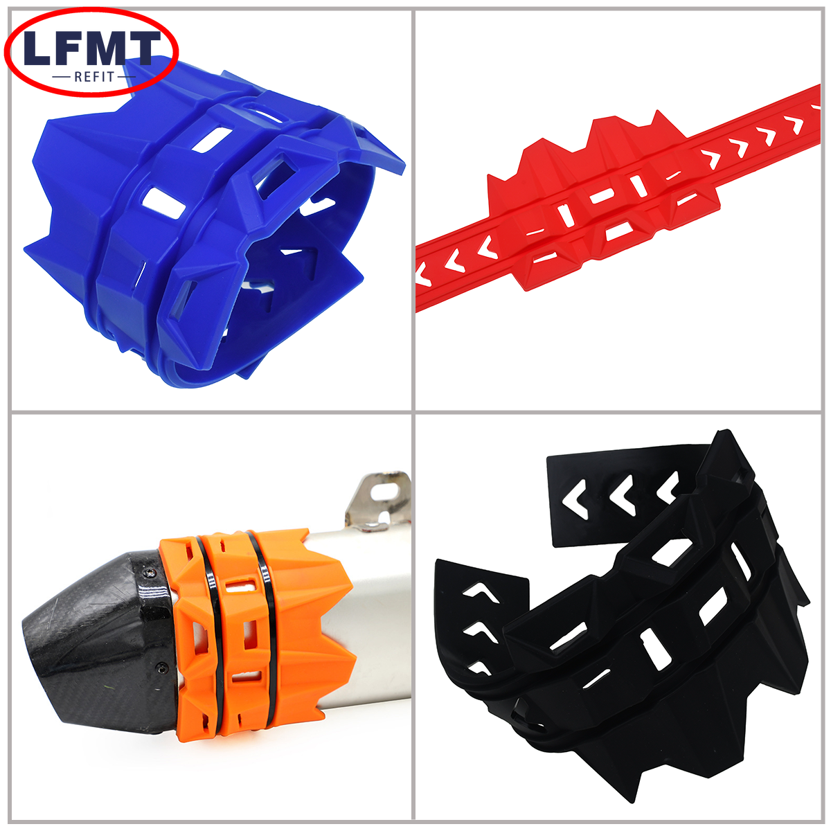 Cubierta de protección Universal para escape de motocicleta, Protector de silenciador para KTM SHERCO Honda Yamaha Kawasaki Husqvarna