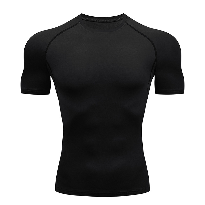 กีฬา T เสื้อผู้ชายด่วนแห้งแขนสั้นกีฬา TEE Tops GYM ฟิตเนสเสื้อการฝึกอบรมเสื้อยืดผู้ชาย Rashguard