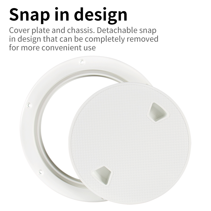 Rodada Inspeção Hatch Deck Cover, antiderrapante, durável, adequado para caiaques, iates oceânicos, atividades ao ar livre, 8"