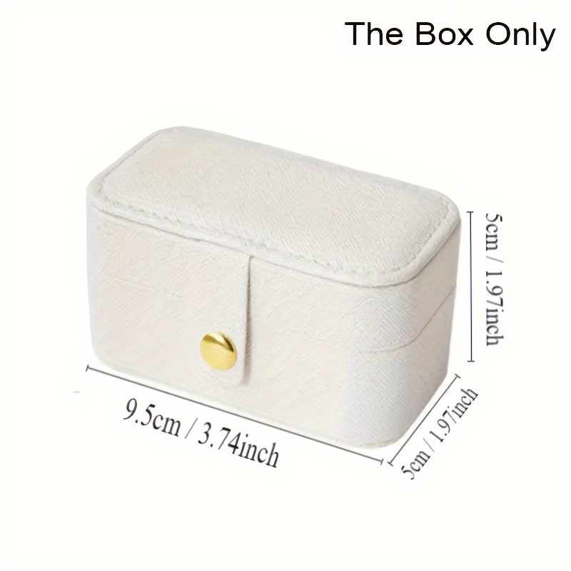 Caixa de joias feminina de viagem portátil para anéis, pingentes, brincos, colares, pulseiras para amigos, aniversário, festivo, natal g