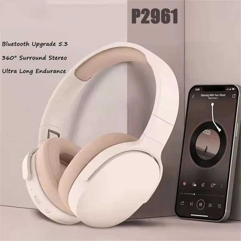 P2961 Wireless Headphones Bluetooth 5.3 Earphone For Samsung iPhone Stereo HIFI Headset Game Earbuds With Mic 2025 Hot