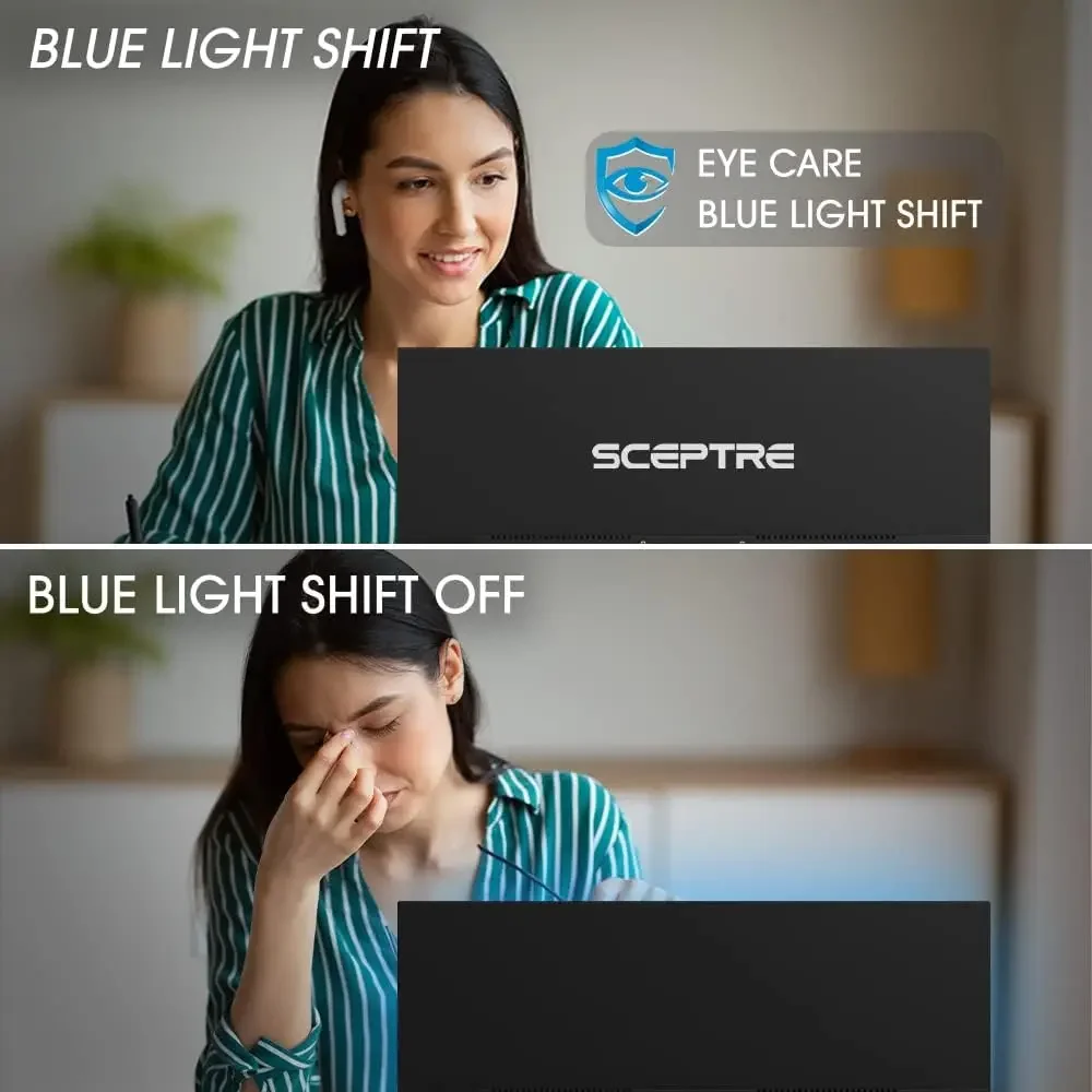 1600x900 75Hz Ultra Thin LED Monitor 2x HDMI VGA Built-in Speakers, Machine Black Wide Viewing Angle 170°