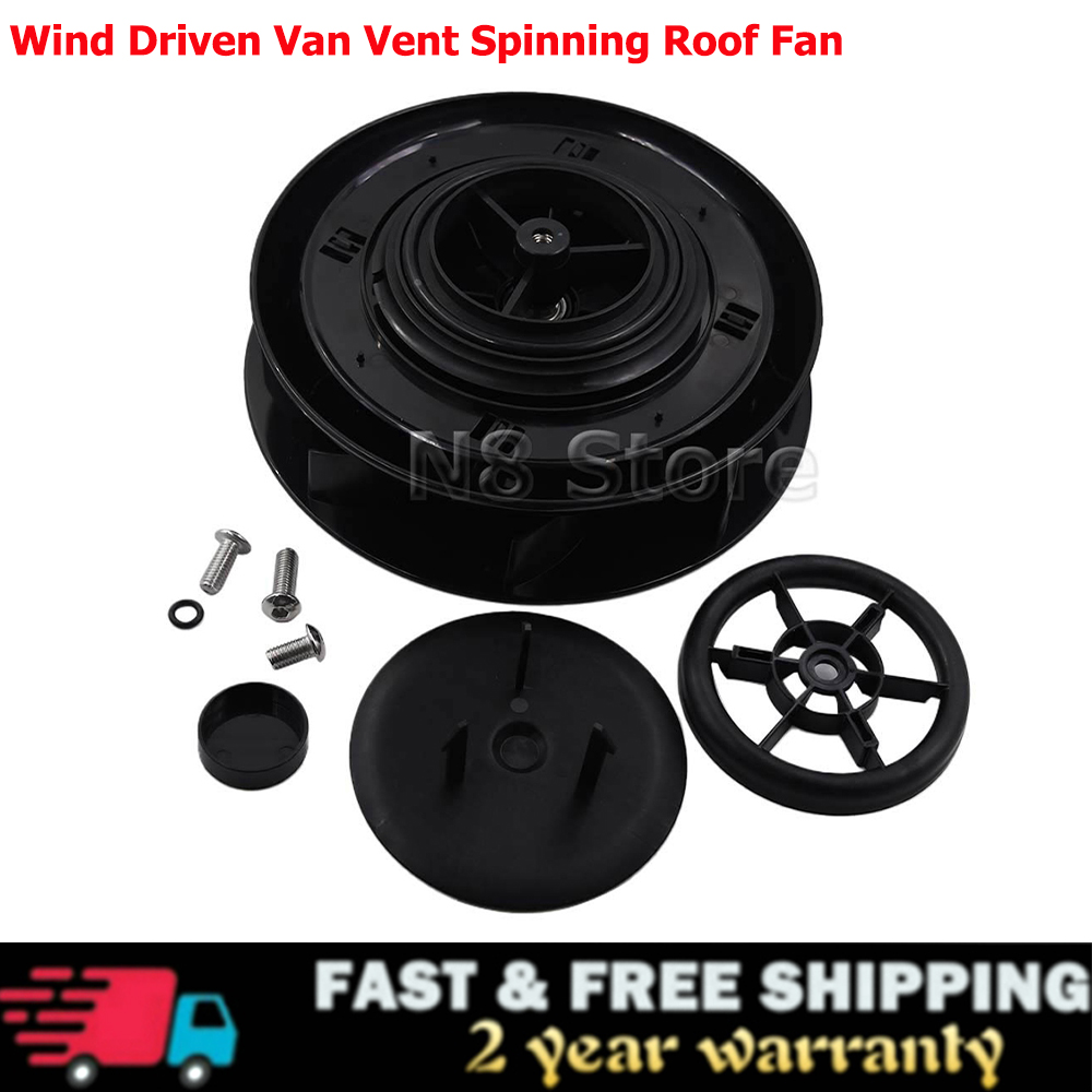 Вентилятор на крышу для фургона с приводом от ветра, низкопрофильный воздушный поворотный для фургонов, автобусов, собак, фургонов, лошадей, коробок-машин, лодок 4x4s