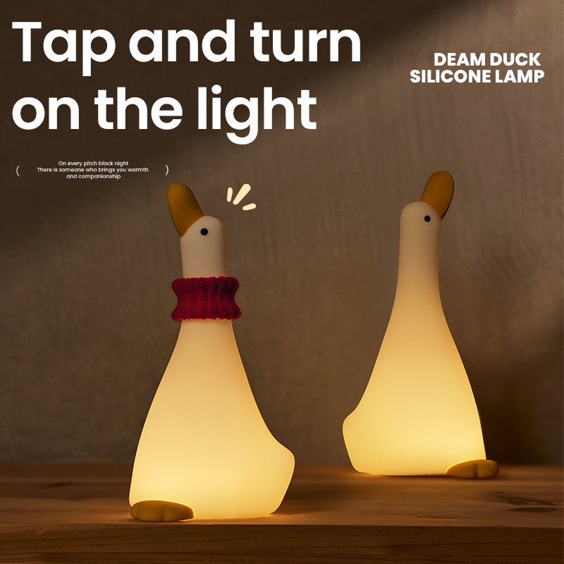 Luce notturna a LED Animale carino Panda Coniglio Luce di illuminazione Ricarica USB Decorazione da comodino temporizzata Luce da tavolo per bambini Nascita