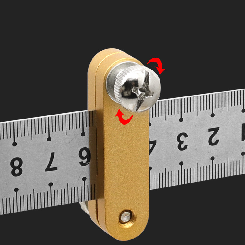 Steel Ruler Positioning Block Stop Carpentry Scriber Line Marking Gauge For Ruler Woodworking Scriber Measuring Tool