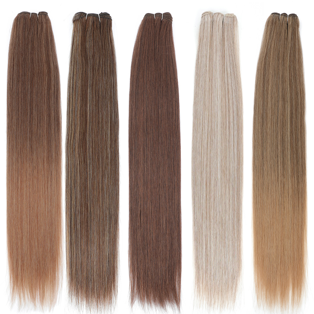 Био синтетические пучки волос 24-32 дюйма Ombre блондинка коричневый серый 27/613 Highlight M618 Высокотемпературное плетение волос 200 г 150 г/шт.
