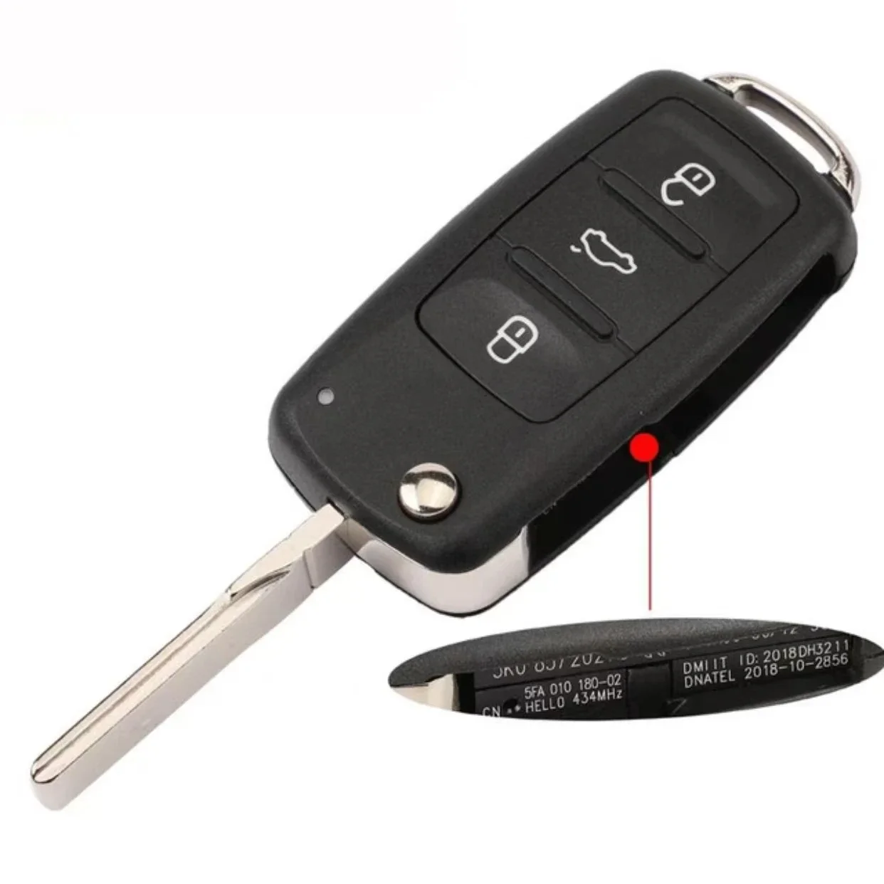Jingxin 2/3 кнопки VW корпус автомобильного ключа для Beetle/Caddy/Eos/Golf/Jetta/Polo/Scirocco/Tiguan/Touran/UP пустые автомобильные ключи с дистанционным откидным управлением