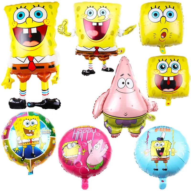1 stücke Cartoon SpongeBob Schwammkopf Patrick Star folie Ballons mädchen Junge kinder Geburtstag Party Decor Baby Dusche Helium globos