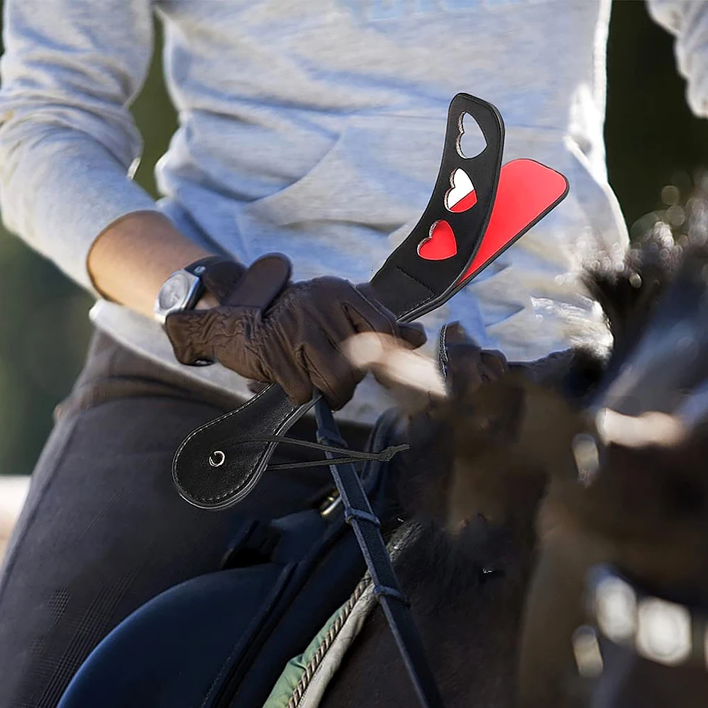 PU หนัง Horse Crop Soft Anti-SLIP Handle ขี่ Paddle กีฬาเกมเล่นแส้ Reusable Racing ม้าการฝึกอบรม