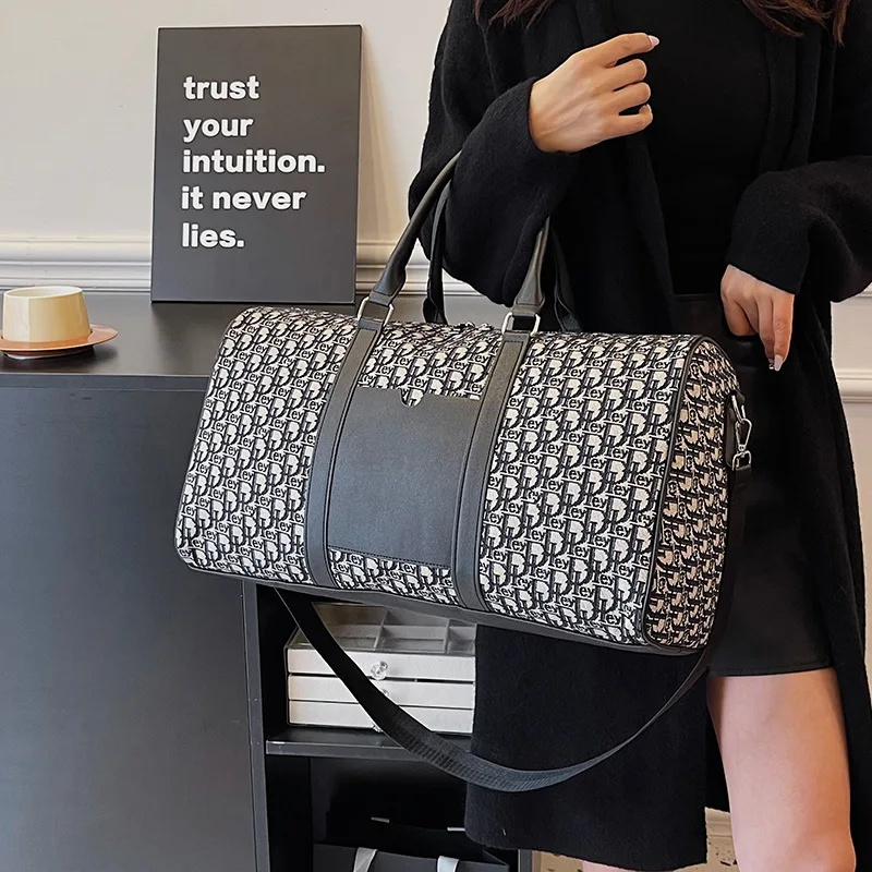 กระเป๋าเดินทางสตรี Totes กระเป๋ายิม Duffle กีฬาฟิตเนสธุรกิจ Casual กระเป๋าเดินทางผ้าใบกระเป๋าถือไหล่กลางแจ้งกระเป๋าวันหยุดสุดสัปดาห์