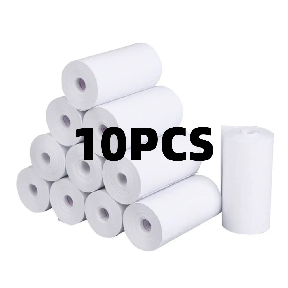 10 ม้วน 57x25 มม.กระดาษความร้อนสีขาวเด็กกล้องพิมพ์เด็กกล้องการพิมพ์กระดาษอุปกรณ์เสริมอะไหล่
