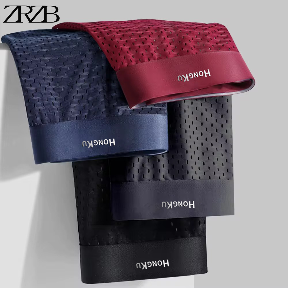 Majtki Męskie Majtki Męskie Szorty Bokserki Bielizna Slip Homme Calzoncillos Bamboo Hole U Convex Pouch Duży Rozmiar 5XL