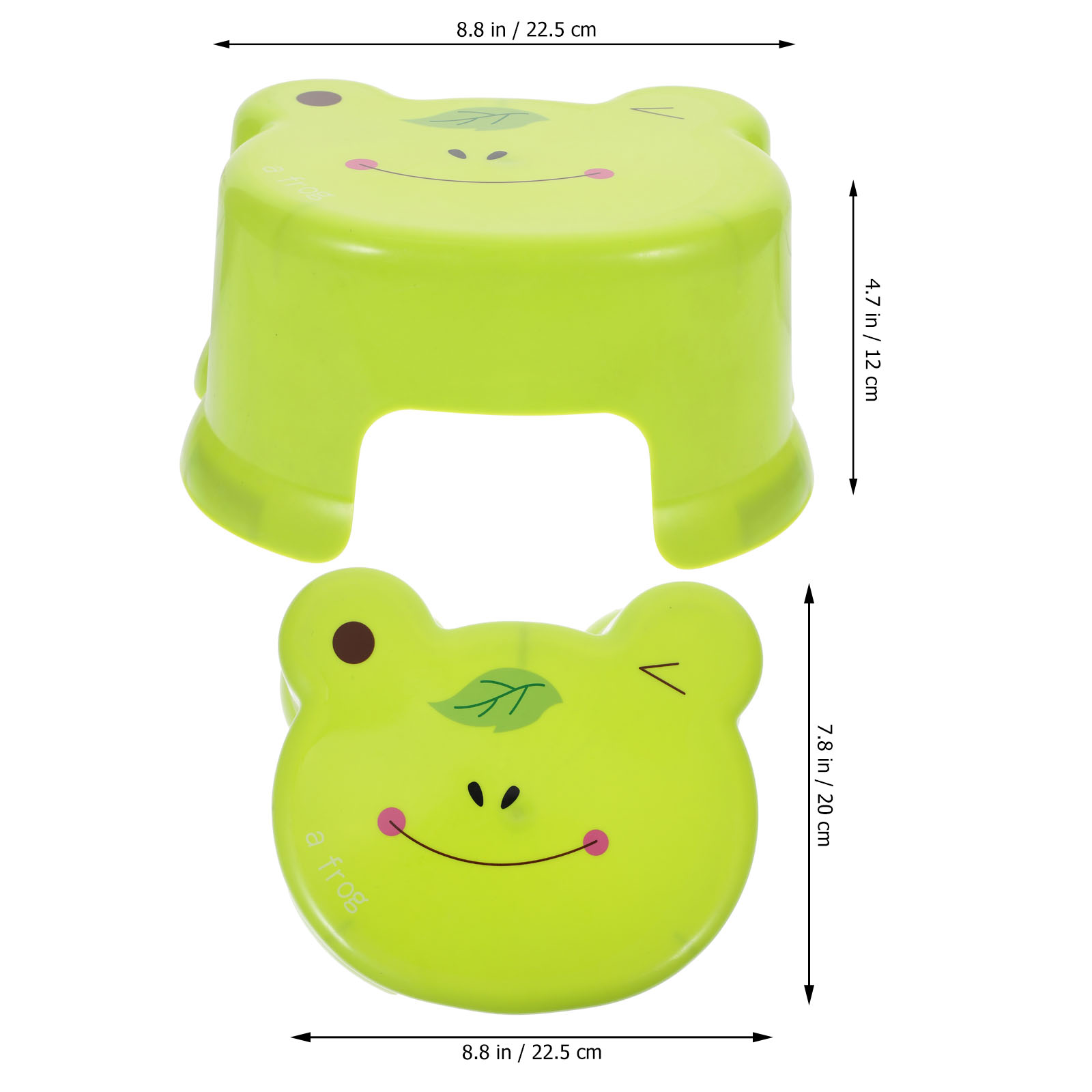   Sgabello antiscivolo per bambini Step Sedie da bagno per bambini Piede per WC Poggiapiedi per cartoni animati Piccolo