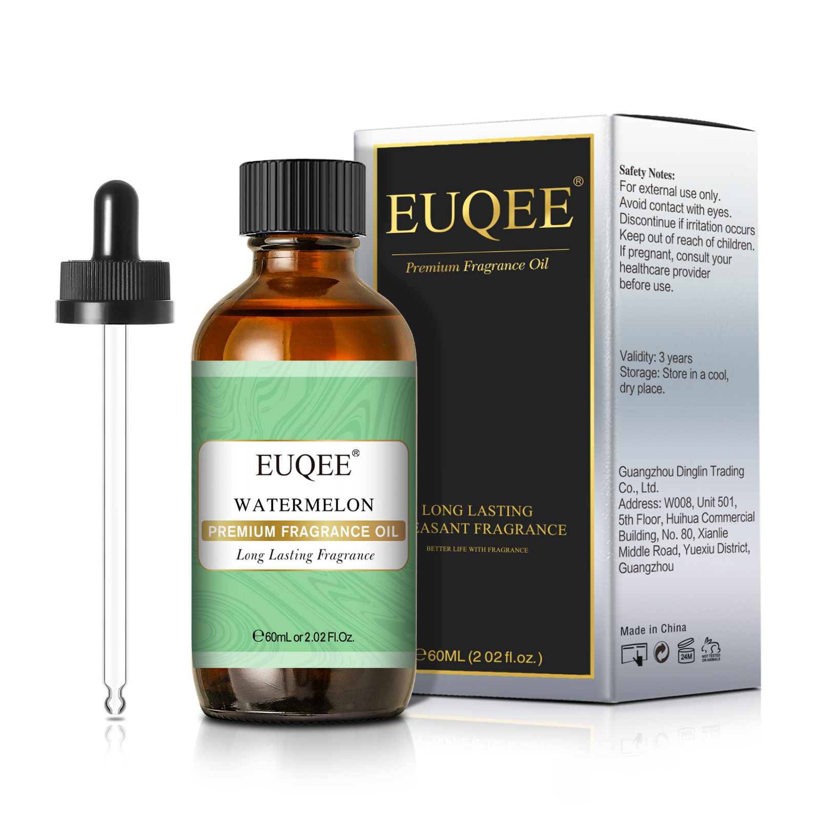 EUQEE Aromatische etherische olie Kokosnoot Lila Freesia Leer Aardbei Mango Watermeloen Groene Thee Geurolie voor mannen en vrouwen