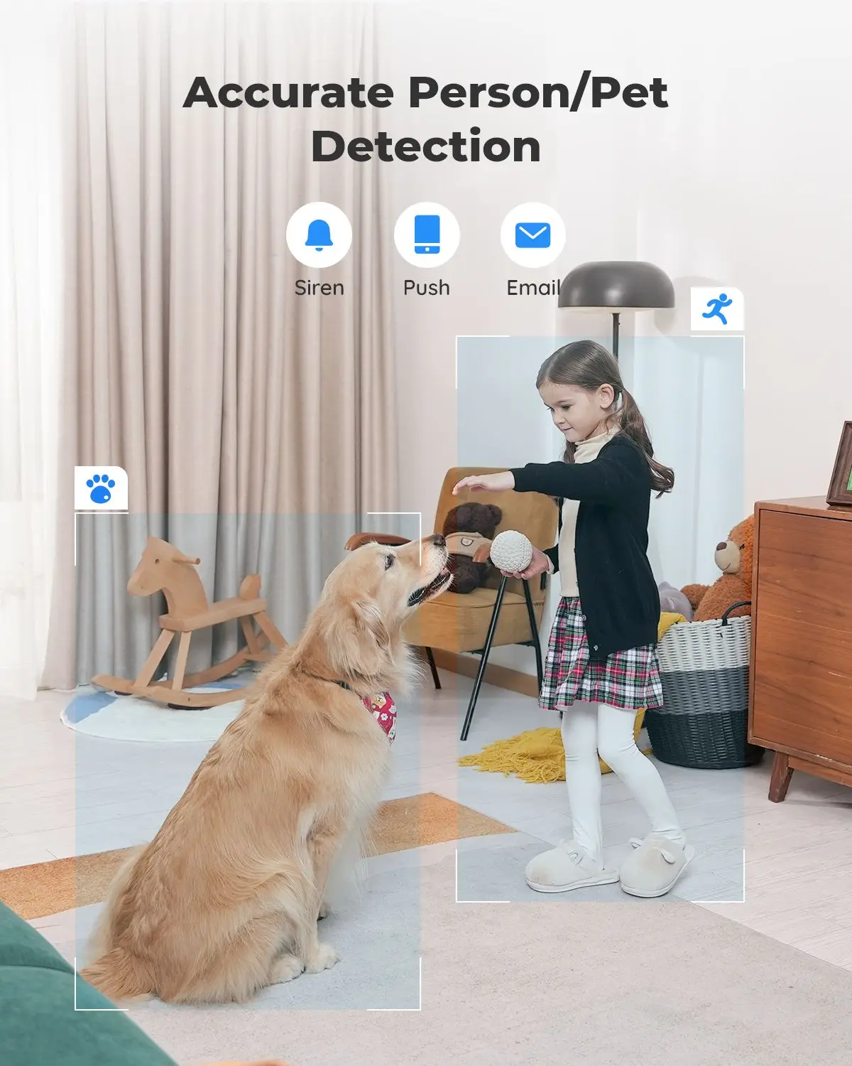 Reolink E1 serie 5MP WiFi cámara IP 2,4G/5G inalámbrico interior Monitor de bebé PT Zoom cámara de seguridad cámaras de vigilancia de Audio bidireccionales