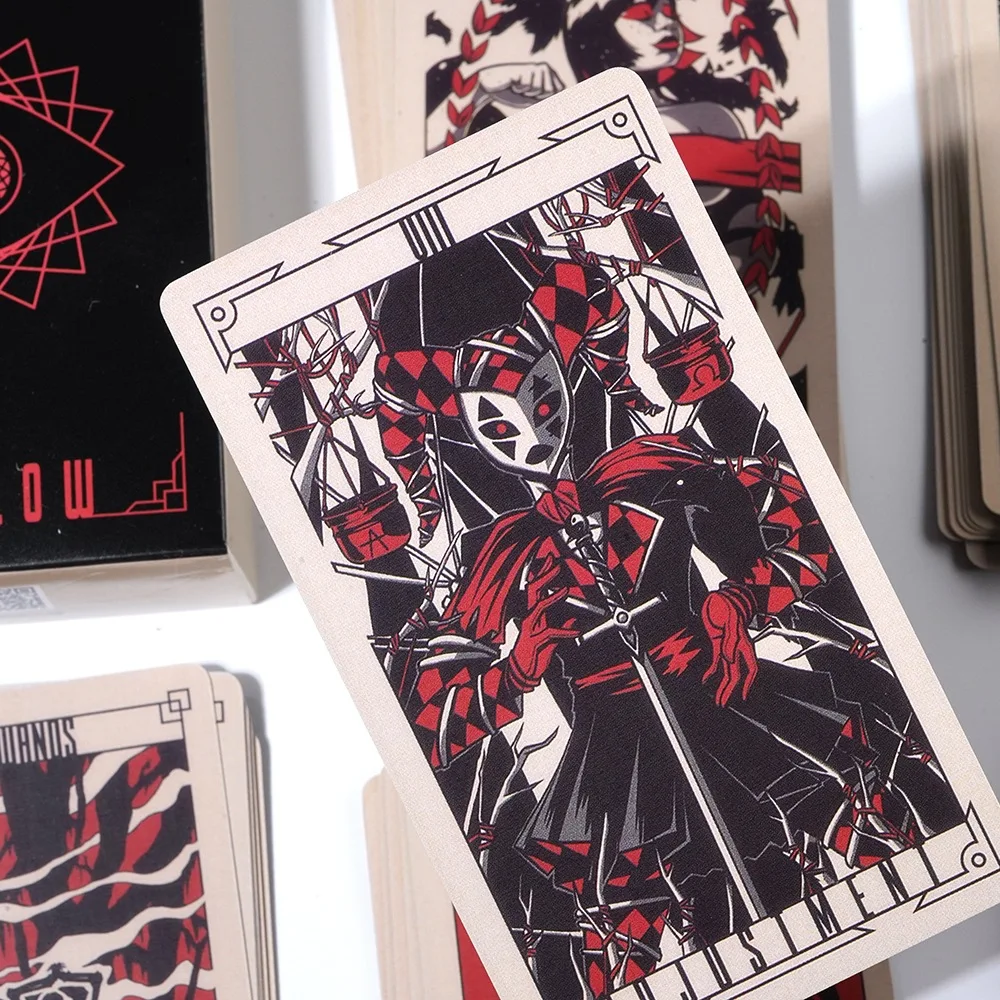 New Lost Hollow Tarot Deck with 80 Major and Minor 78 Card Pocket Size Deck Fortune Telling Game Divination Tools Zodiac Element