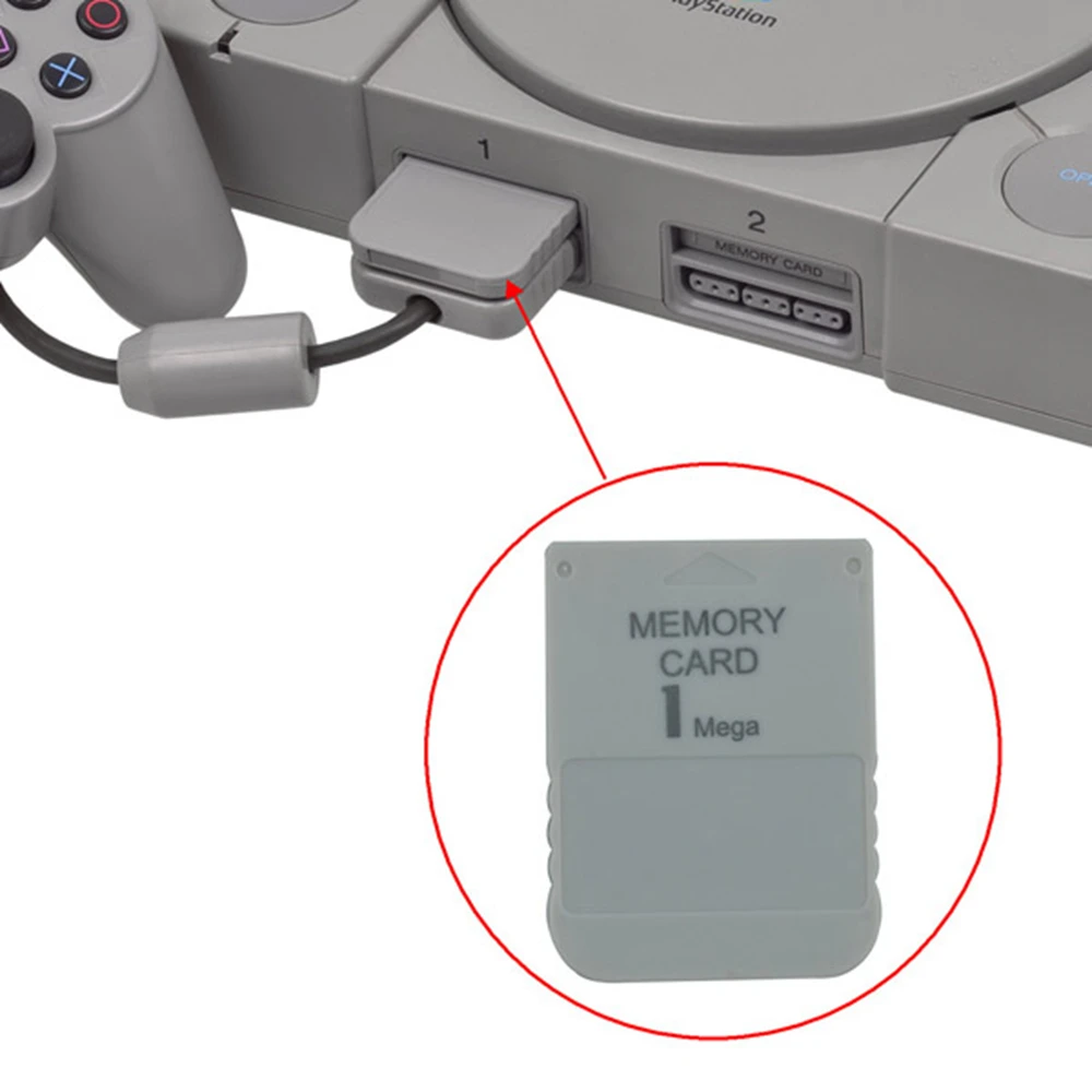High-quality For PS1 Memory Card 1 Mega Memory Card Practical Affordable White 1MB