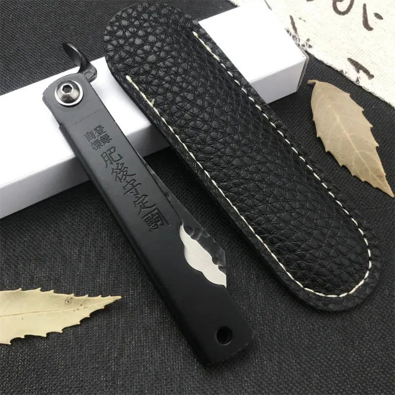 手作り鍛造ヒゴノカミ折りたたみポケットナイフポータブル EDC ツールキャンプポケットナイフ切断ナイフキッチンフルーツナイフギフト