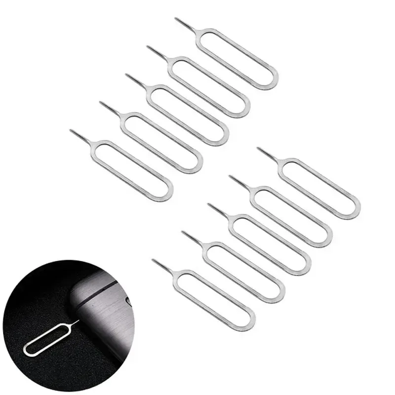 100-1Pcs Sim Card Tray Eject Pin Ejecting Removal Needle Opener Ejector for Iphone15 14 Samsung Xiaomi Universal Tray Eject Pins