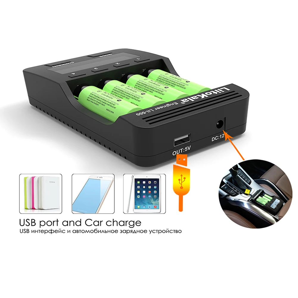 Liitokala Lii-500 3,7 smart batterie ladegerät, 1,2 v v aaa nimh lithium lcd ladegerät