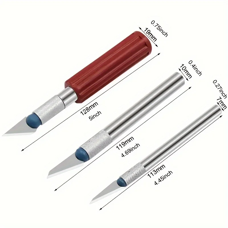 Ensemble de couteaux de passe-temps pour artisan, ensemble d'outils de coupe de précision, comprend Wieshammof, usage léger à rapide, 13 pièces