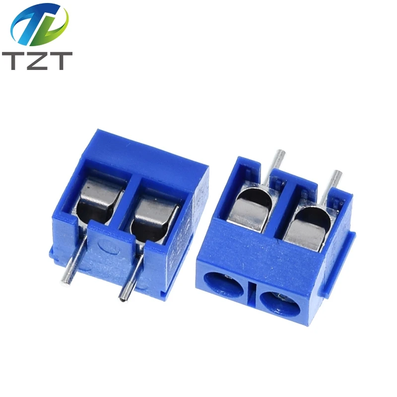 TZT 20 piezas KF301-2P 301-2P conector de bloque de terminales de tornillo enchufable de 2 pines 5,08mm 2 pines bueno