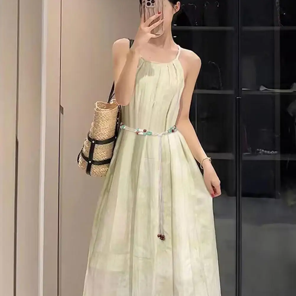 Ladies Bohemian Style Belt Braid Waist Belt for Summer Seaside Dress Braid Belt