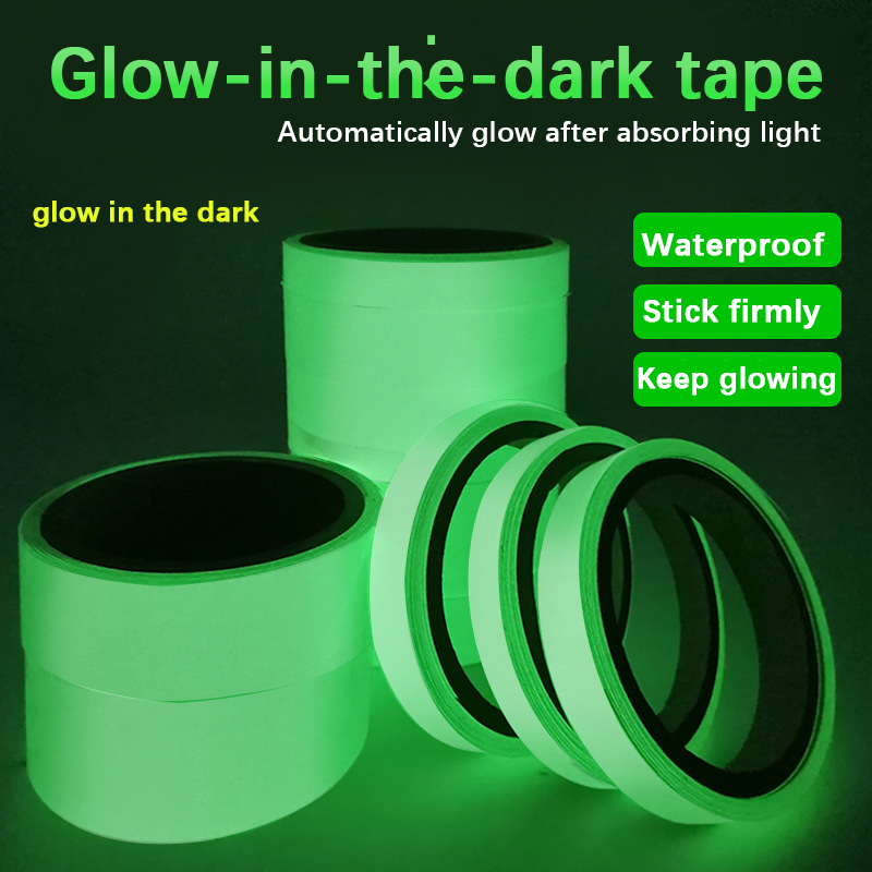Luminous Tape 3m Green Warning Ground Light Storage Stair Anti-Slip Sticker Bicycle Frame Warning Reflective Fluorescent Tape