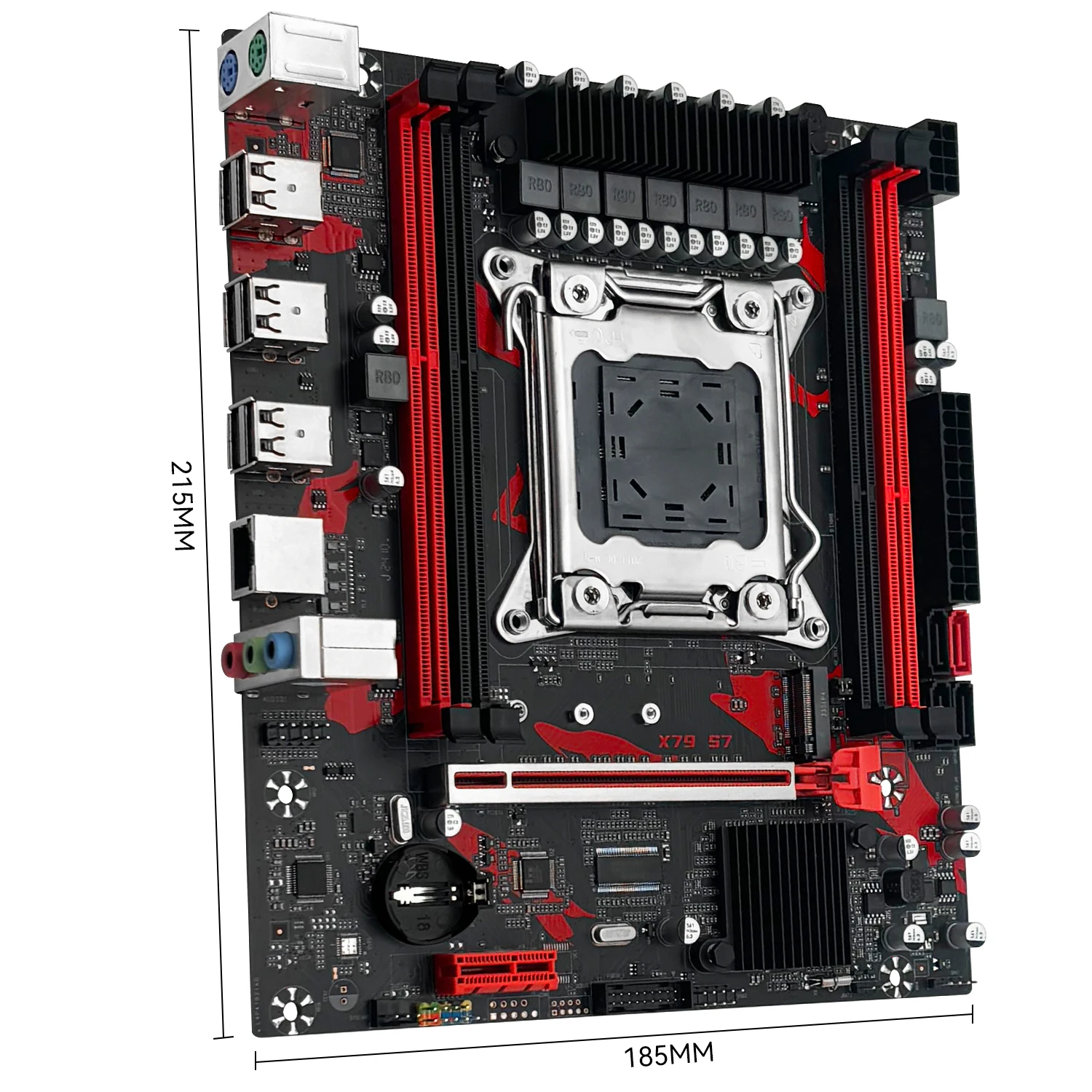 MACHINIST X79 S7 Placa-mãe Suporte Intel Xeon E5 v1 e v2 LGA 2011 CPU Processador DDR3 REG ECC RAM Placa-mãe de canal duplo